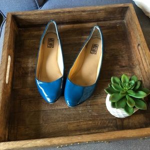 Mix No.6 Turquoise Faux Patent Leather Flats